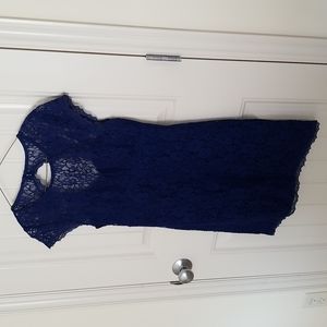Royal blue lace dress